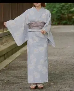 綿麻 手縫い 美しいちぢみの浴衣 美品 - メルカリ