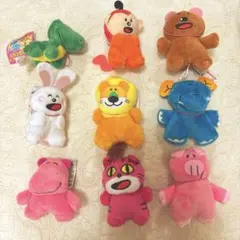 たべっ子どうぶつ　マスコットぬいぐるみ　9種まとめ売り　タグ付き　ギンビス