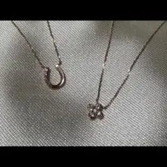 Canal 4℃ 10k ピンクゴールドネックレス2本セット