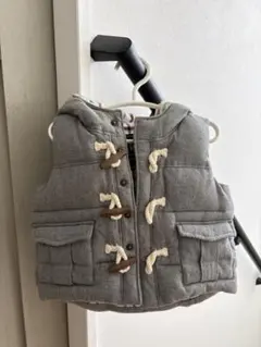 baby GAP フード付きベスト 12-18ヶ月 グレー