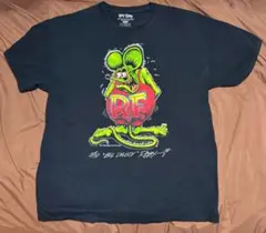 ラットフィンクのイラストが大胆にプリントされたビッグサイズTシャツのサムネイル