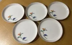 【深川製磁】花柄陶磁器皿5枚セット