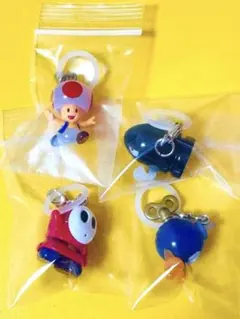 スーパーマリオ　めじるしアクセサリー　ヘイホー　キノピオ　キラー　ボムヘイ