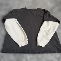 devilrock 長袖カットソー 黒/白