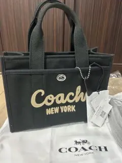 COACH ブラックCP164 ロゴ刺繍 2wayショルダーバッグ26