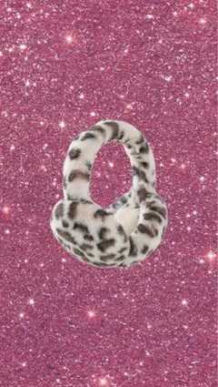 耳あて ヒョウ柄 イヤーマフ ベージュ y2k ギャル archive