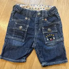 DOUBLE.B デニムハーフパンツ 80