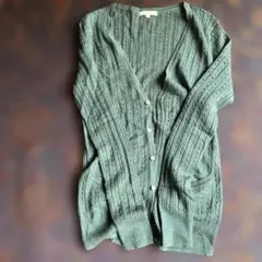 ロペピクニック、グリーン カーディガン 38
