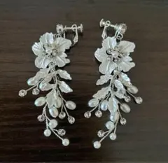 お値下げ！　イヤリング シルバー ブライダル ウエディング