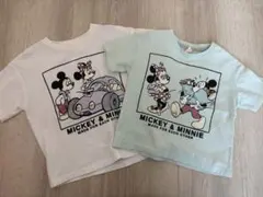 ミッキー＆ミニー Tシャツ 2枚セット　ディズニーのサムネイル