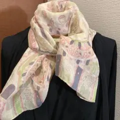 ETRO エトロ ペイズリー柄 絹100% 42×135cm ロングスカーフのサムネイル