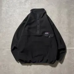 【当時物】90s GAP フリースジャケット スナップT シンチラ 黒