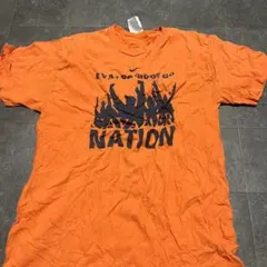 Tシャツ　古着　オレンジ　ヴィンテージ　j63