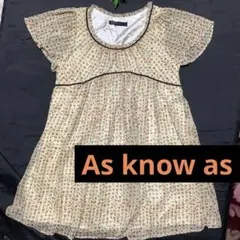 As know as フリル袖チュニックのサムネイル