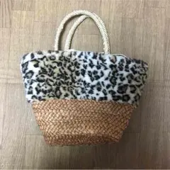 美品☆ファーかごバッグ
