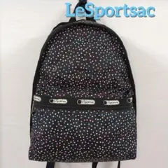 LeSportsac ブラック 星柄リュック バッグパック