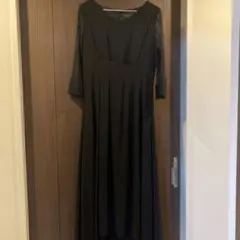 a.r.azalearose 袖付きミディワンピース 黒　L