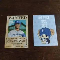 日本ハムファイターズ 万波中正 ONEPIECE 手配書ステッカー