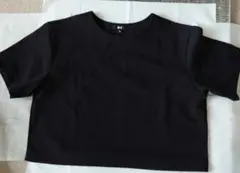 UNIQLO C ユニクロ クレープジャージーT ブラック Mサイズのサムネイル