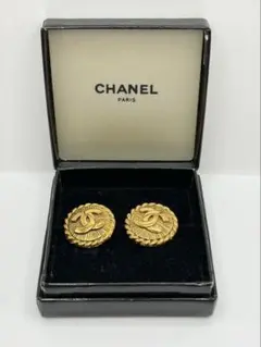 CHANEL ココマーク ラウンド イヤリング ゴールド