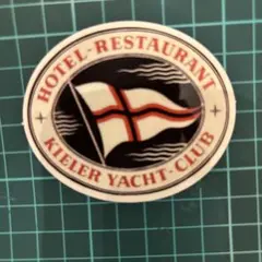 防水ステッカー HOTEL-RESTAURANT KIELER YACHT