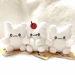 新品　サンリオ はなまるおばけ マスコット　3個セット　まとめ売り　りんご