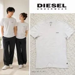 DIESEL UNDERWEAR ストレッチ ロゴTシャツ アイボリー M
