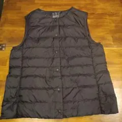 【ぴいなっつ様専用】無印良品 MUJI 黒 ダウンベスト XLサイズ　レディース
