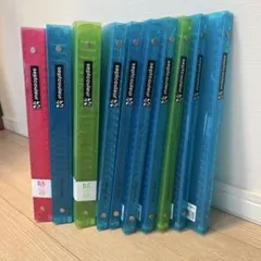 マルマン FILE26 B5 26穴 リング式ファイル 7冊・コクヨ2冊セット