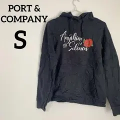 PORT & COMPANY 【S】パーカー レディース ブラック フード