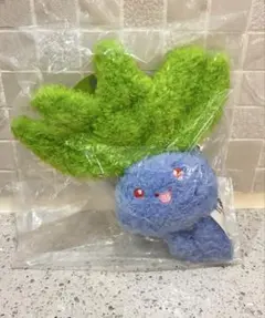 ポケモン　ナゾノクサ　ぺたんこモコモコぬいぐるみ キーリングキーホルダー韓国限定