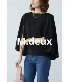 M.deux エムドゥ ケープトップス ブラックのサムネイル