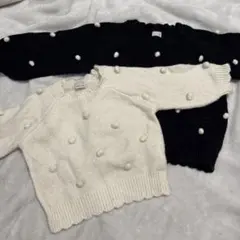 プティマイン　ポンポンニット　姉妹　80 100