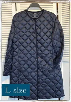 ア*ュ様 ユニクロ＊ウルトラライトダウン コンパクトコート/ネイビー / Lサイ