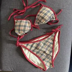 BURBERRY BLUE LABEL セパレート水着 チェック柄 BURBERRY BLUE LABEL セパレート水着 チェック柄