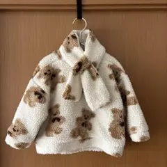 クマのボアトップス　韓国子供服
