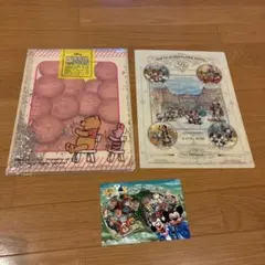 ディズニー　クリアファイル 2枚セット、ポストカード