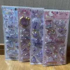 サンリオ　キラキラカプセルシール4点セット♡