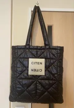 CITEN キルティング ブラックショルダーバッグ