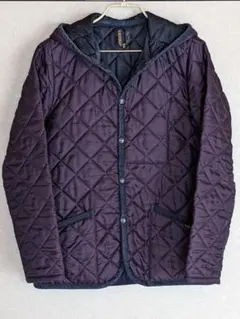 ラベンハム LAVENHAM キルティングジャケット 38 パープル ネイビー
