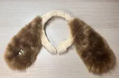 スヌーピーの耳カチューシャ 茶色とクリーム色