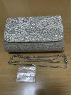 ユナイテッドアローズ ブルーレーベル 総ビーズ　クラッチバッグ　結婚式