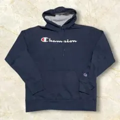 Champion スウェットパーカー USメンズ裏起毛ダークネイビーXL