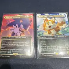 2枚セット MTG SONIC ソニック tails secret lair