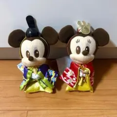 ディズニー ミッキーマウス ミニーマウス ひな祭り 雛人形 キーホルダー 非売品