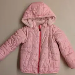 ピンク 中綿コート リバーシブルタイプ（125cm）