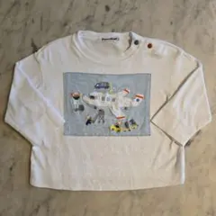familiar ファミリア 長袖Tシャツ サイズ80 綿100％ 飛行機