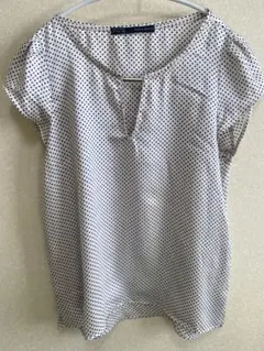 ZARA ドット柄 半袖シャツ Mサイズ