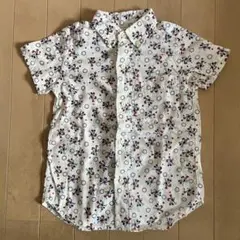 USED デニム&ダンガリー　ミッキーマウス柄 半袖シャツ 120