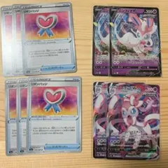 ポケモンカード　ニンフィアv ニンフィアv max リボンバッジ